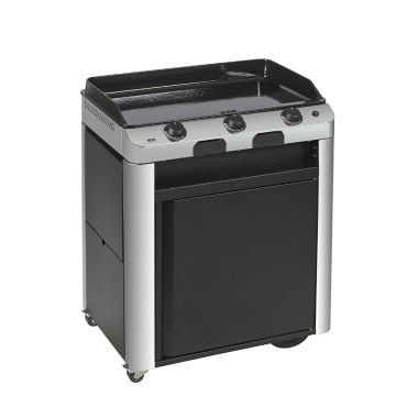 Combo FUSION 75 Inox - Plancha Gaz sur Chariot