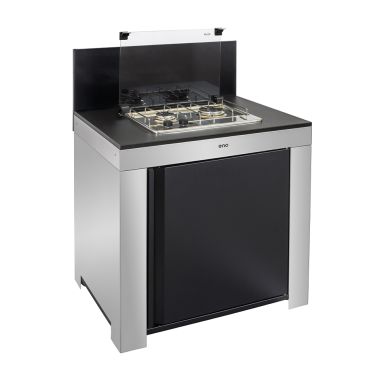 MASTER built-in table module 80 black/stainless